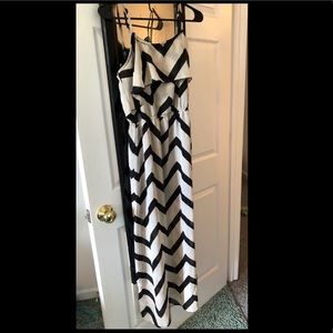 Black and Tan chevron sundress